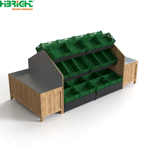 Estante de Exhibición de Madera para Comercio Minorista, Estante de Varios Niveles para Tiendas de Abarrotes, Soporte de Exhibición para Punto de Venta - Product Image 5