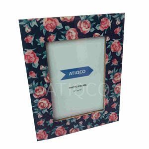 Cadre photo en bois Halloween promotionnel noir feu impressions géométriques cadres modernes designs uniques élégants Look classique - Product Image 4