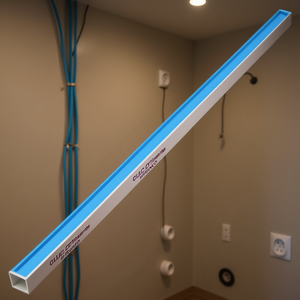 Pvc Self Adhesive Cable Trunking 1.6x1 In White 25mm <b>Side</b> Rail For Organization - Product Image 2