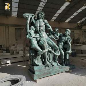 Estatuas de Bronce Antiguo de <span class=keywords><strong>Laocoon</strong></span> y sus Hijos de RELONG, Esculturas para Decoración de Jardín Exterior en Venta - Product Image 1