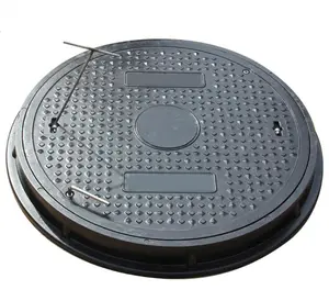 Smc bmc penutup lubang manhole komposit EN124 A15 50x50cm penutup lubang manhole bulat/plastik