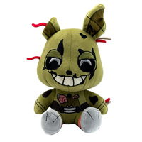 HY Nouveaux jouets en peluche de dessin animé Lapin Violet Corrompu 11 pouces, Poupée FNAF Withered Bonnie, Coton PP lavé, objet de collection Nightmare