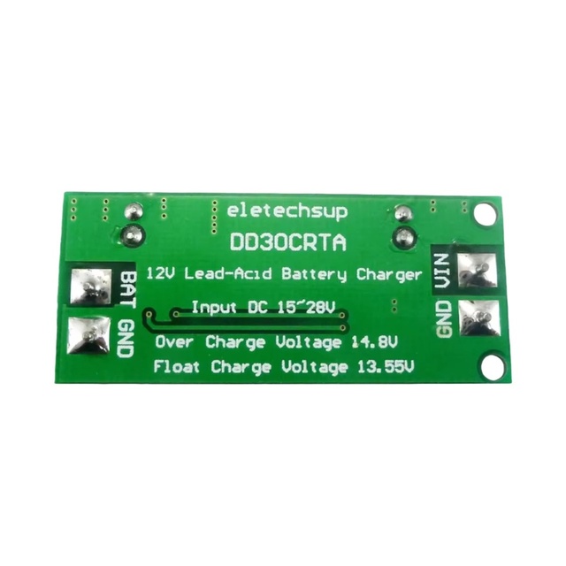 DD30CRTA  1-1000AH 1-50W Lead-acid Battery Charger Input 15-28V Overcharge 14.8V Float Charge 13.55V Used UPS Car Solar Charging