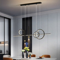 Plafonnier LED suspendu au design moderne, luminaire décoratif d'intérieur, idéal pour une salle à manger ou une cuisine, nouveau modèle de