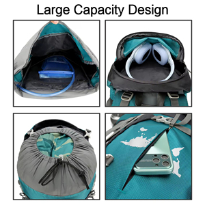 Biểu Tượng Tùy Chỉnh Du Lịch Ngoài Trời Đi Bộ Đường Dài Ba Lô <span class=keywords><strong>75</strong></span> Lít Ultralight Chống Trộm Không Thấm Nước Leo Núi Đi Xe Đạp Cắm Trại Leo Núi Ba Lô - Product Image 4