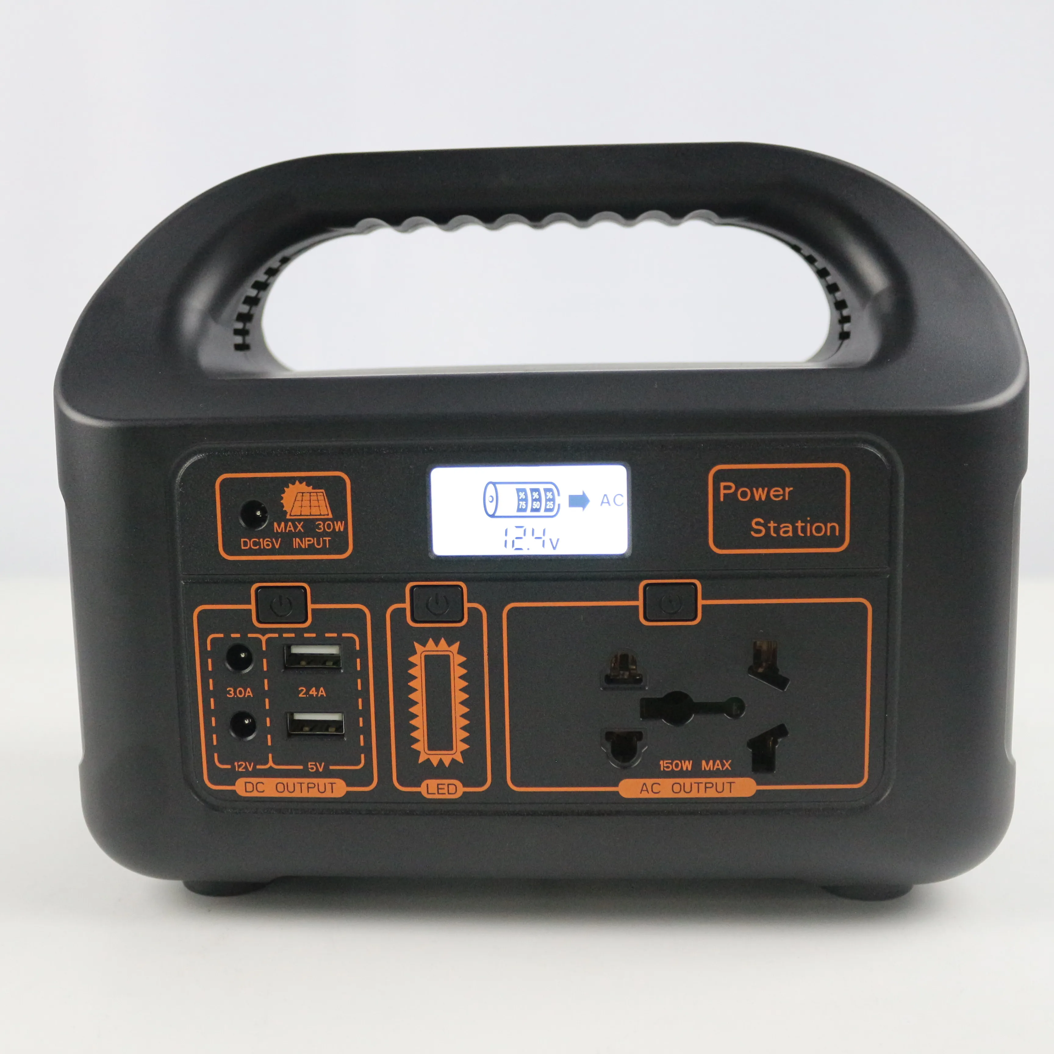 Portable Solar Source Energy Station Large Capacity Outdoor Driving Tour Rechargeable Power Supply Power Bank