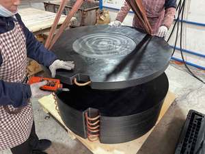 Đen chống trượt hình tròn uhmw PE <span class=keywords><strong>Crane</strong></span> <span class=keywords><strong>OUTRIGGER</strong></span> tấm nhựa khối - Product Image 3