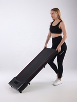Tapis roulant pliable ultra-fin électrique pas cher avec écran LED, portable, pour la maison, machine à courir de bureau