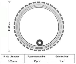 Lonsen AC8500 500mm coupeur de béton électrique 39cm profondeur de coupe scie à anneau Machine de découpe de mur avec rayon de rotation court 5000W - Product Image 5