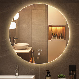 Роскошный парикмахерский салон, полностью умный сенсорный переключатель с <span class=keywords><strong>Bluetooth</strong></span>, светодиодный светильник для ванной, серебристое настенное зеркало - Product Image 4