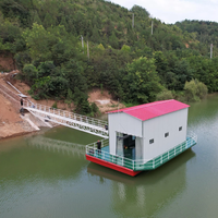 Station de pompage flottante modulaire mobile personnalisée, quai flottant, embarcation de pompage d'eau avec installation facile