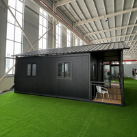 Maison capsule préfabriquée de luxe en acier extensible à double étage, résistante aux intempéries, pour usage résidentiel, bureau ou hôtel
