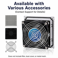 Industrieller Geräuscharmer 220V AC Axialventilator mit Aluminiumlegierungsflügeln und Kugellager für Serverschrank-Belüftung