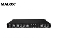 Amplificateur de puissance stéréo professionnel MALOX DA18K4 1800W*4 4 canaux 1U classe D, alimentation à deux niveaux en métal, panneau en aluminium, 4 ohms