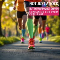 Chaussettes de sport à sublimation performante, soulagement des varices, chaussettes de sport antidérapantes, chaussettes de compression 20-30 mmhg