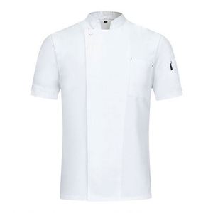 Uniformes de Diseño para Hostelería, Camisas de Manga Corta para Camareros, Impermeables, al por Mayor, Unisex, con Cierre - Product Image 1