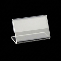 Support d'affichage personnalisé en acrylique transparent pour cartes de visite, étiquettes de prix et publicités – Présentoir en plexiglas pour cartes de visite pour magasin