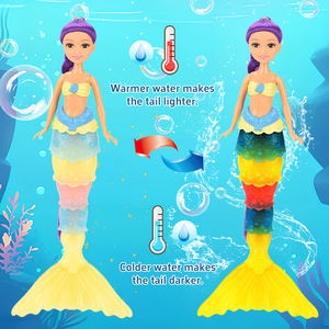 SY TOYS Nuevo artículo Muñeca mágica con cola de cambio de color Juguete de baño mágico para niños y regalos de cumpleaños Hermosa muñeca de sirena de juguete - Product Image 4