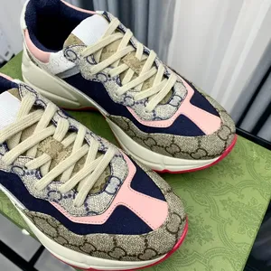 Grosir sepatu mewah asli untuk wanita sepatu desainer kualitas tinggi Sneaker sepatu pria untuk Rima desainer Merek Terkenal Wanita