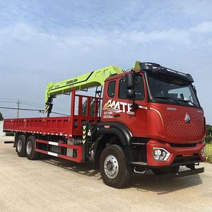 Grue montée sur camion Sinotruk Ho Wo 6x4 Zoomlion de 14 tonnes pour la manutention de matériaux de construction, directement de l'usine - Product Image 3