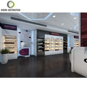 Soporte de exhibición de madera duradero personalizado Vitrina de exhibición de farmacia moderna para bonito Mostrador de tienda médica Diseño de interiores - Product Image 6
