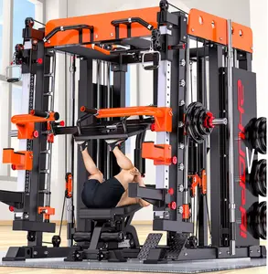 Comprehensive Training Device Squat Rack Gantry Fitness Equipment Household Smith Machine Multi-functional Fitness Equipment