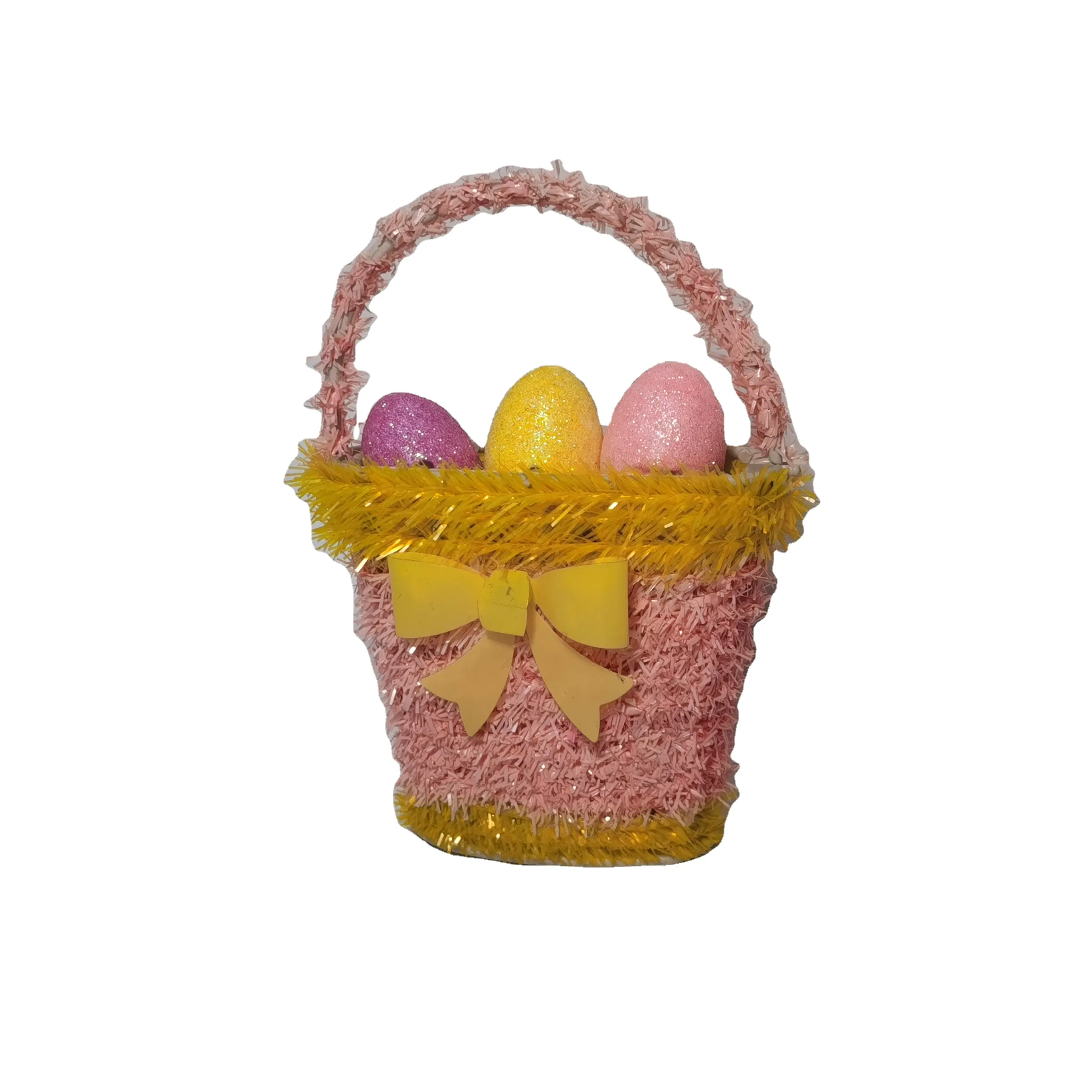 Venta directa de fábrica cesta de Pascua presente decoraciones colgantes hogar fiesta recuerdo para niños regalo para chimenea familia