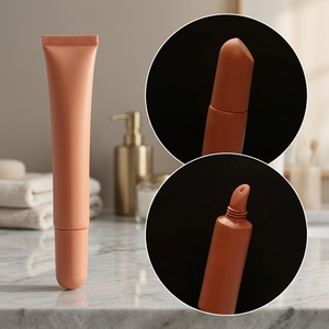 Custom Soft <b>Silicone</b> Plastic Lip Balm 10ml 15ml 20ml Pink PCR Packaging Lip Oil Gloss <b>Tubes</b> Squeeze Eye Cream <b>Tubes</b> Screw Cap - Product Image 3