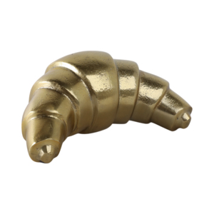 Scultura in metallo a forma di croissant per decorare la casa, il soggiorno, il bagno, l'ufficio, la scrivania, il mensola o il camino. - Product Image 2
