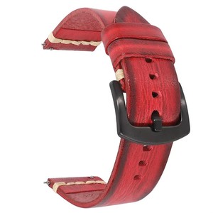 <span class=keywords><strong>Bracelet</strong></span> de ceinture de montre vintage en cuir italien de haute qualité <span class=keywords><strong>18mm</strong></span> 20mm 22mm 24mm pour Samsung Galaxy Watch <span class=keywords><strong>Garmin</strong></span> - Product Image 1