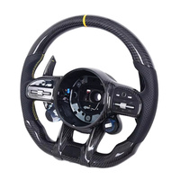 Volant en fibre de carbone pour Mercedes-Benz C63 E63 W213 C43 A45 G63 G500 S63 GLA45 GLS63 W204 W205 AMG avec éclairage LED