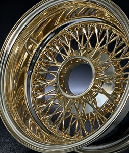 Jantes à rayons profonds 3 pièces, PCD ET CB personnalisés, jantes Lowrider vintage modifiées pour voitures de défilé classiques et old school - Product Image 5