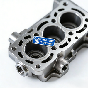 Têtes de cylindres de moteur automobile personnalisées en fonte, acier forgé, alliage, pièces de moteur en alliage d'aluminium - Product Image 2