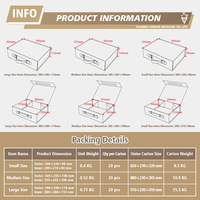 Emballage en papier rigide prêt à l'emploi, boîte cadeau magnétique pliable beige, boîtes d'expédition pliables, boîtes de fiançailles pliables