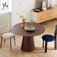Meilleure table de salle à manger de style industriel, pieds en MDF, décoration de la maison, plateau en bois
