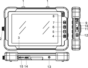 Camera quan sát 4K 2K 1080P AHD CVBS Màn hình có thể ghi hình Màn hình cảm ứng 7 inch tất cả trong một WiFi cho pin 1080P 5000mAh Bộ lưu trữ 256GB - Product Image 5