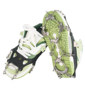 E-RIKE Crampones de Hielo de Alta Calidad con Tracción para Caminar, 18 Crampones de Goma Antideslizantes para Invierno, Crampones Elásticos para Escalar - Product Image 4