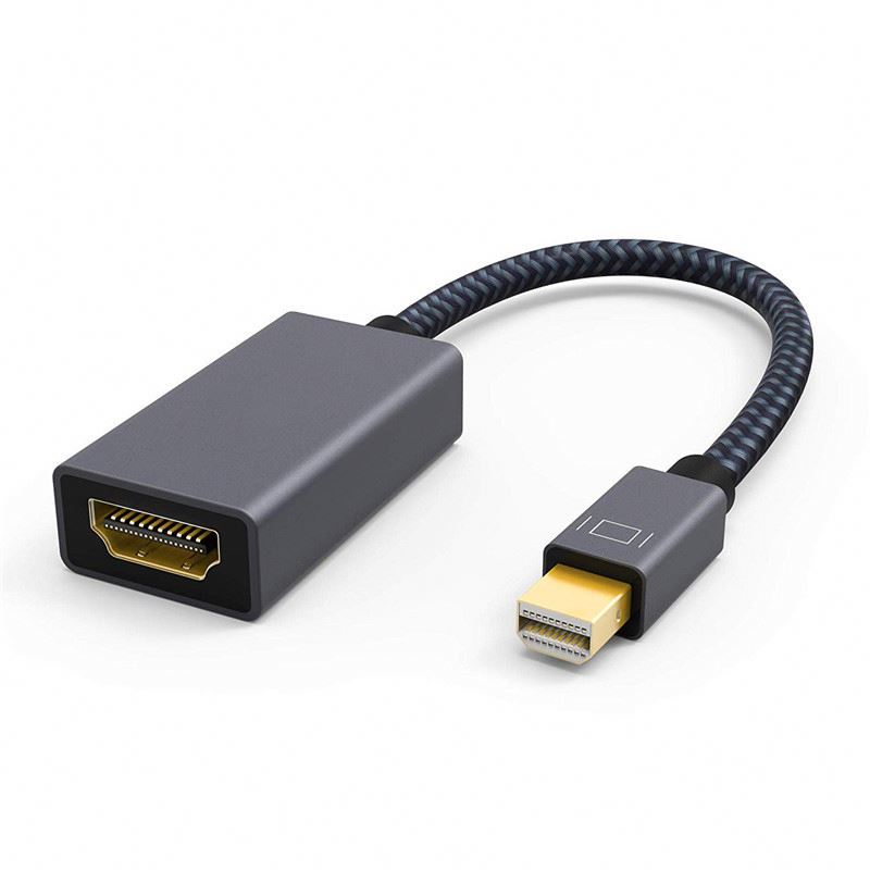 Adaptateur Mini DisplayPort vers HDMI, 1 pièce, 1920x1080 @ 60Hz, compatible Thunderbolt vers HDMI, mâle vers femelle