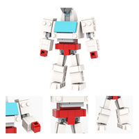 Bloques de Construcción MOOXI MOC1692, Robot Ambulancia Deformable, Juguete Educativo para Niños, Regalo DIY