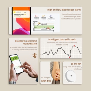 เซ็นเซอร์ตรวจวัดระดับน้ำตาลอย่างต่อเนื่อง Libre2 <span class=keywords><strong>CGM</strong></span> ได้รับการรับรองมาตรฐาน CE สำหรับการจัดการโรคเบาหวานแบบพกพา บันทึกผลการตรวจวัดในอดีตได้ 200 รายการ - Product Image 3