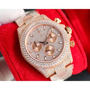 Reloj Redondo para Hombre Drioshipping 2025, Reloj de Lujo con Diamantes, Resistente al Agua, Cuarzo, Mecánico, Automático - Product Image 3