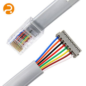 Vergulde Platte Cat8 Sftp Jumper Kabel <span class=keywords><strong>Rj45</strong></span> Connector Pvc Hoge Communicatie Koperen Ethernet Patch Koord Vlamvertragende Kat 8 - Product Image 1