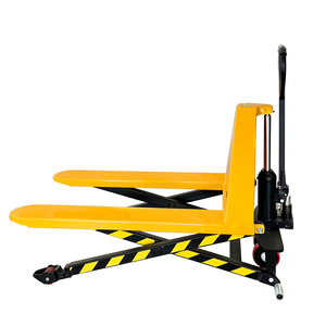 Gunting tangan truk palet, 1 Ton 1.5 Ton pompa angkat tinggi Manual Jack palet dengan roda merah - Product Image 5