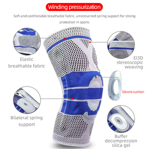 Genouillères de sport souples, élastiques, respirantes, à compression pour le fitness, le cyclisme, le basketball, soutien des jambes, manchons de genou, garantie 1 an - Product Image 5