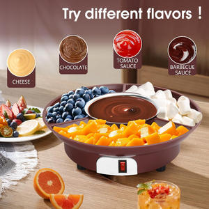 Ensemble <span class=keywords><strong>de</strong></span> <span class=keywords><strong>Fondue</strong></span> Électrique Portable pour Chocolat et Fromage pour Fête à <span class=keywords><strong>la</strong></span> <span class=keywords><strong>Maison</strong></span>, Pot à <span class=keywords><strong>Fondue</strong></span> pour Faire Fondre le Chocolat - Product Image 2