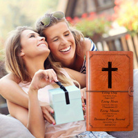 Carnets de notes simples Journaux de voyage portables imprimés personnalisés rétro à couverture souple en Pu Cross