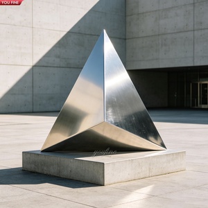 YOUFINE - Escultura Abstracta Horizontal de Acero Inoxidable con Forma de Balanza Grande para Decoración de Paisajes de Plazas - Product Image 6
