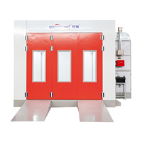 Cabine de peinture pour voitures Shandong Longxiang LX-D2 certifiée CE 37KW avec éclairage LED, filtre haute efficacité, ventilateurs centrifuges électriques