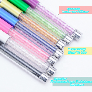 Brosse à <span class=keywords><strong>cils</strong></span> en silicone réutilisable et écologique, applicateur de mascara, logo personnalisé, stock en gros - Product Image 3