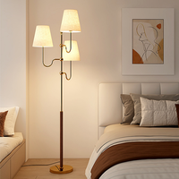 Lampadaire LED E27 Asiatique, Magnifique, Rétro, Design Sophistiqué, Haute Qualité, Vertical, pour Salon, Canapé, Chambre, Abat-jour en Tissu